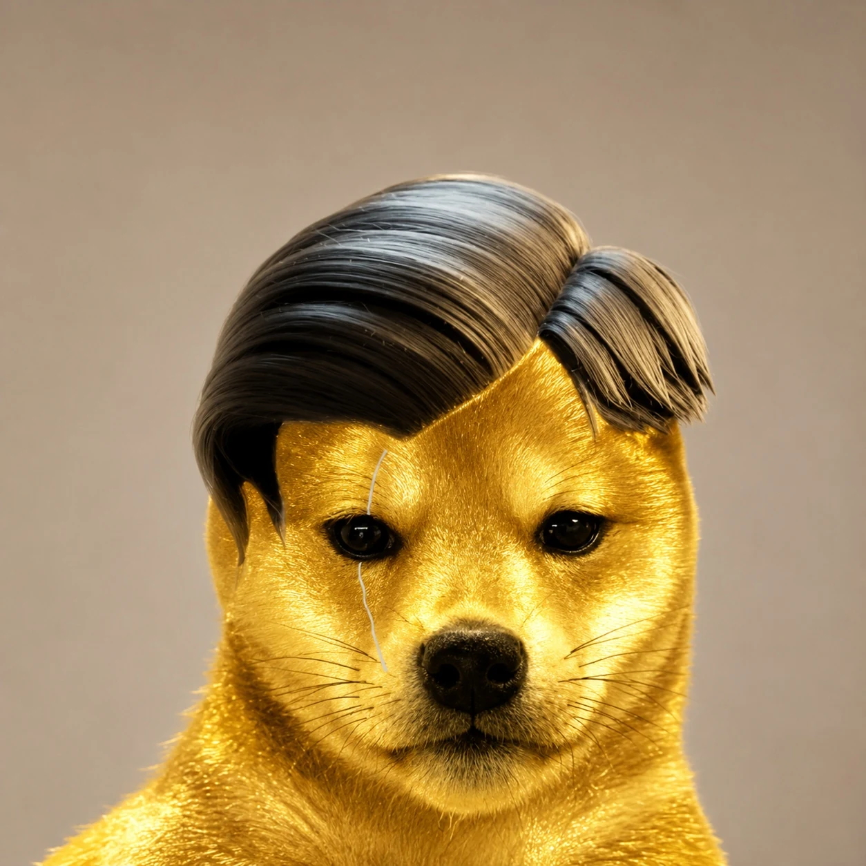 Midas Dog looking away